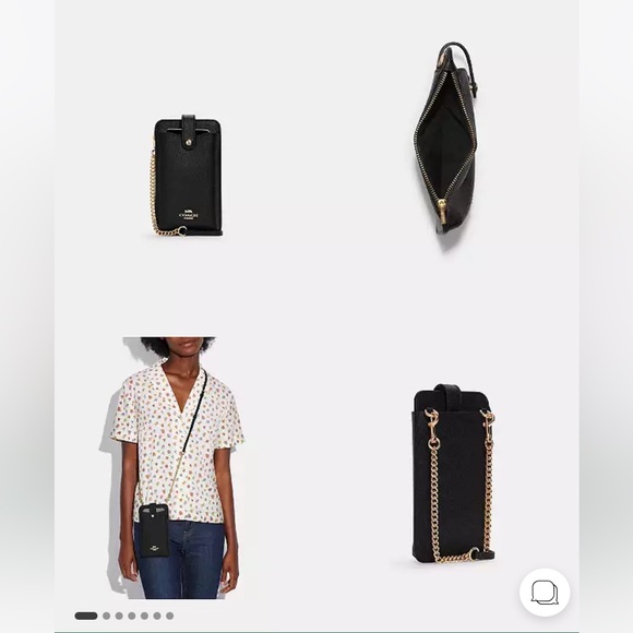 Coach Crossbody Black Phone Case - Picture 9 of 12